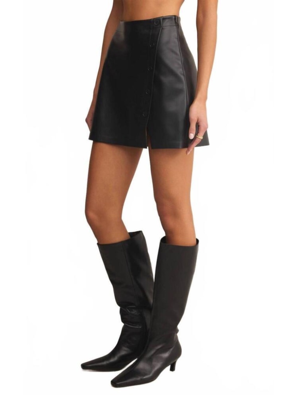 NWT Size Small Z Supply Allegra mini skirt in black
